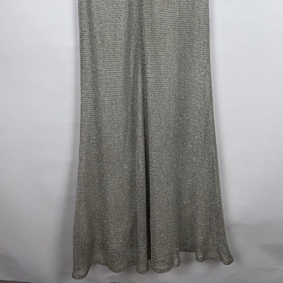Damianou Vintage Metallic Formal Sleeveless Maxi Dress size Small EUC - Picture 5 of 8